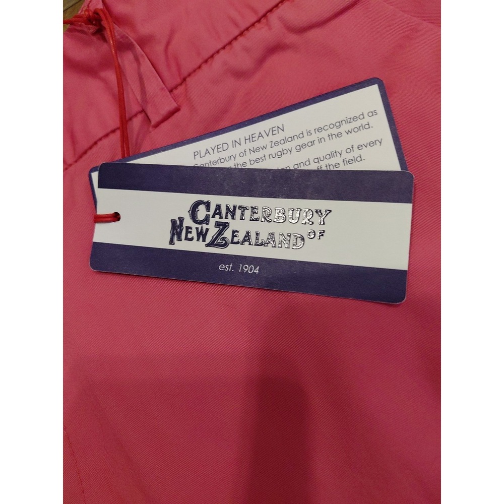 NWT Vtg Canterbury New Zealand Flat Front Cotton Chino Pink Shorts Men's Sz 38 - Picture 3 of 8